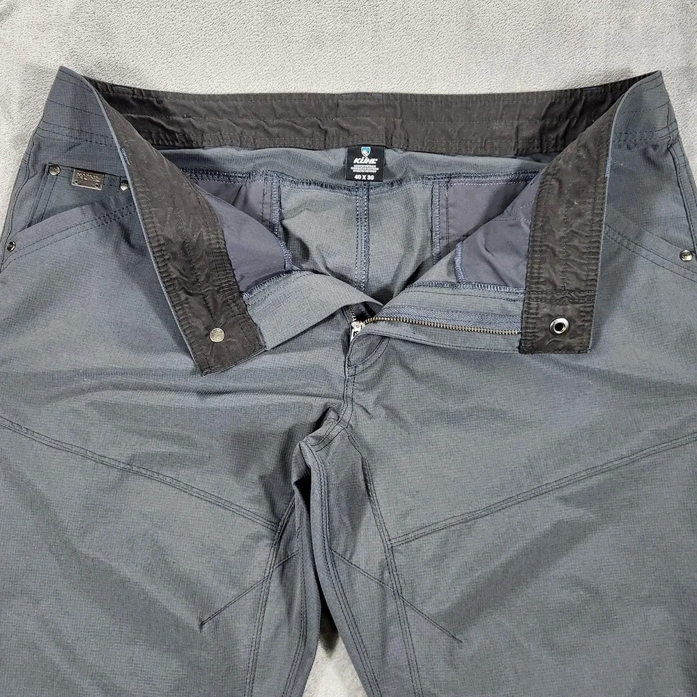 Kuhl‎ Silencr Pants Mens 40x30 Gray Ripstop Hiking Outdoor Stretch Nylon - Picture 11 of 16